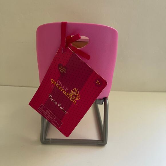 Our Generation Flying Colors Classroom School Desk for 18" Dolls Pink NWT - Picture 9 of 12